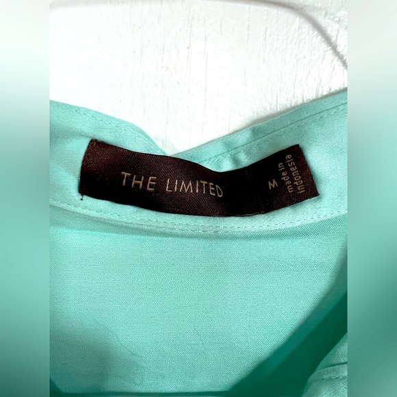The Limited Short Sleeve Shirt Mint Color Fitted Size M - Picture 5 of 7